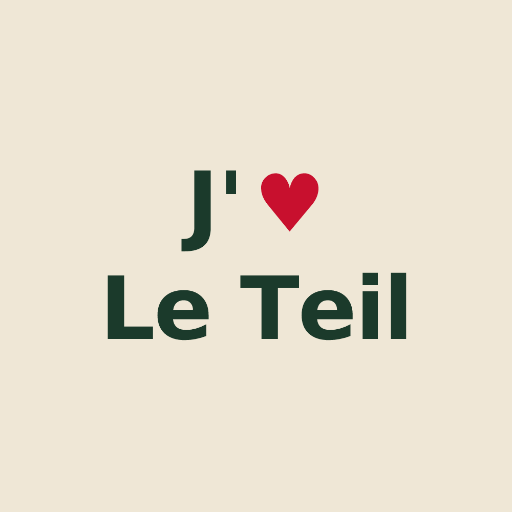Tote bag personnalisé Le Teil — design J'aime Le Teil