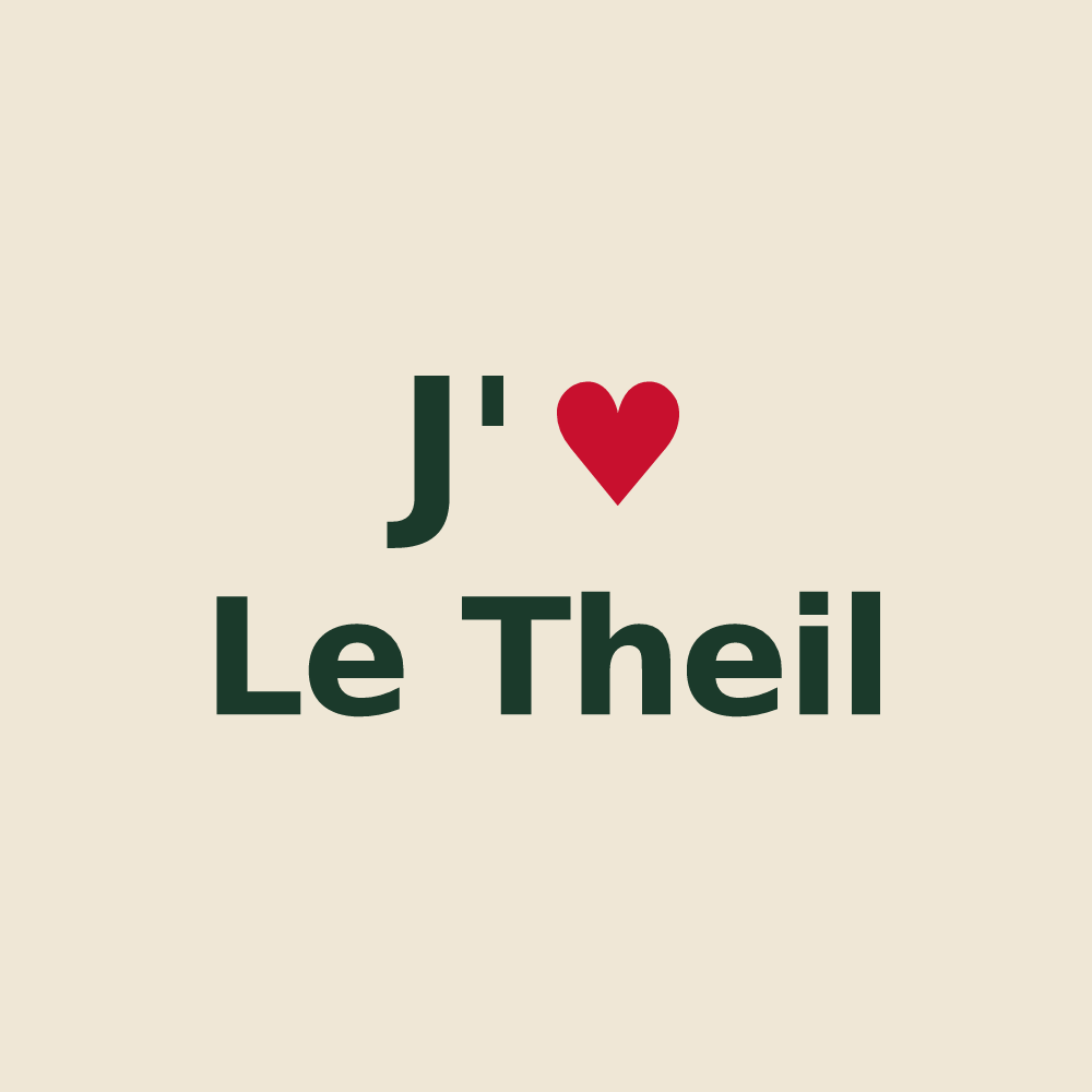 Tote bag personnalisé Le Theil — design J'aime Le Theil
