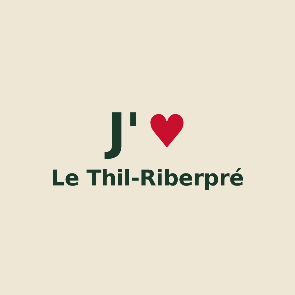 Tote bag personnalisé Le Thil-Riberpré — design J'aime Le Thil-Riberpré