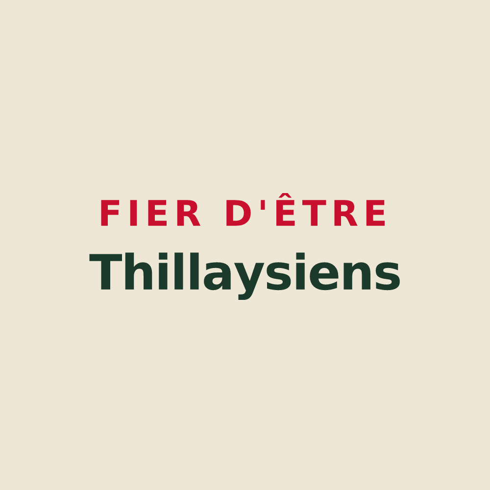 Tote bag « Fier d'être Thillaysiens » — design pour Le Thillay