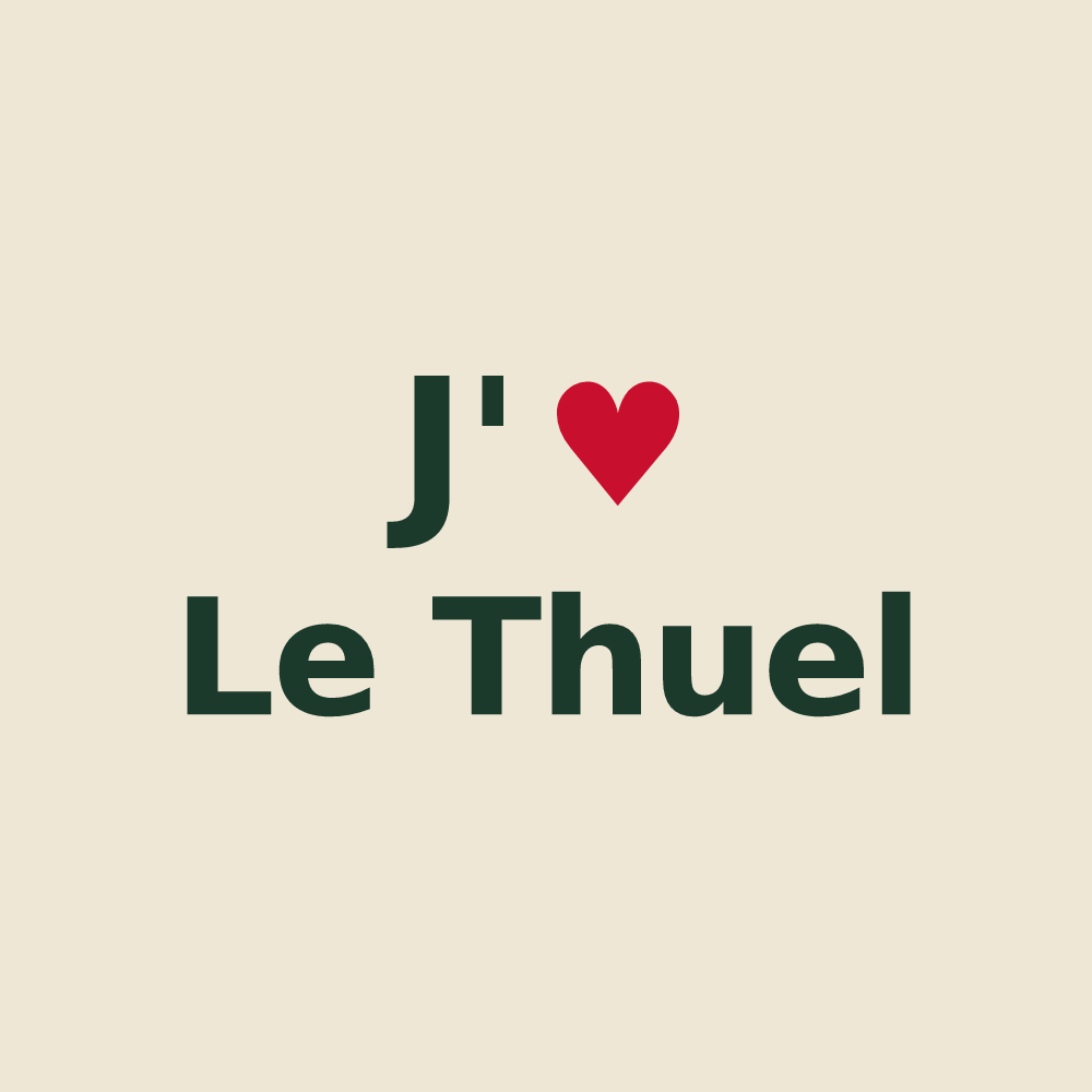 Tote bag personnalisé Le Thuel — design J'aime Le Thuel