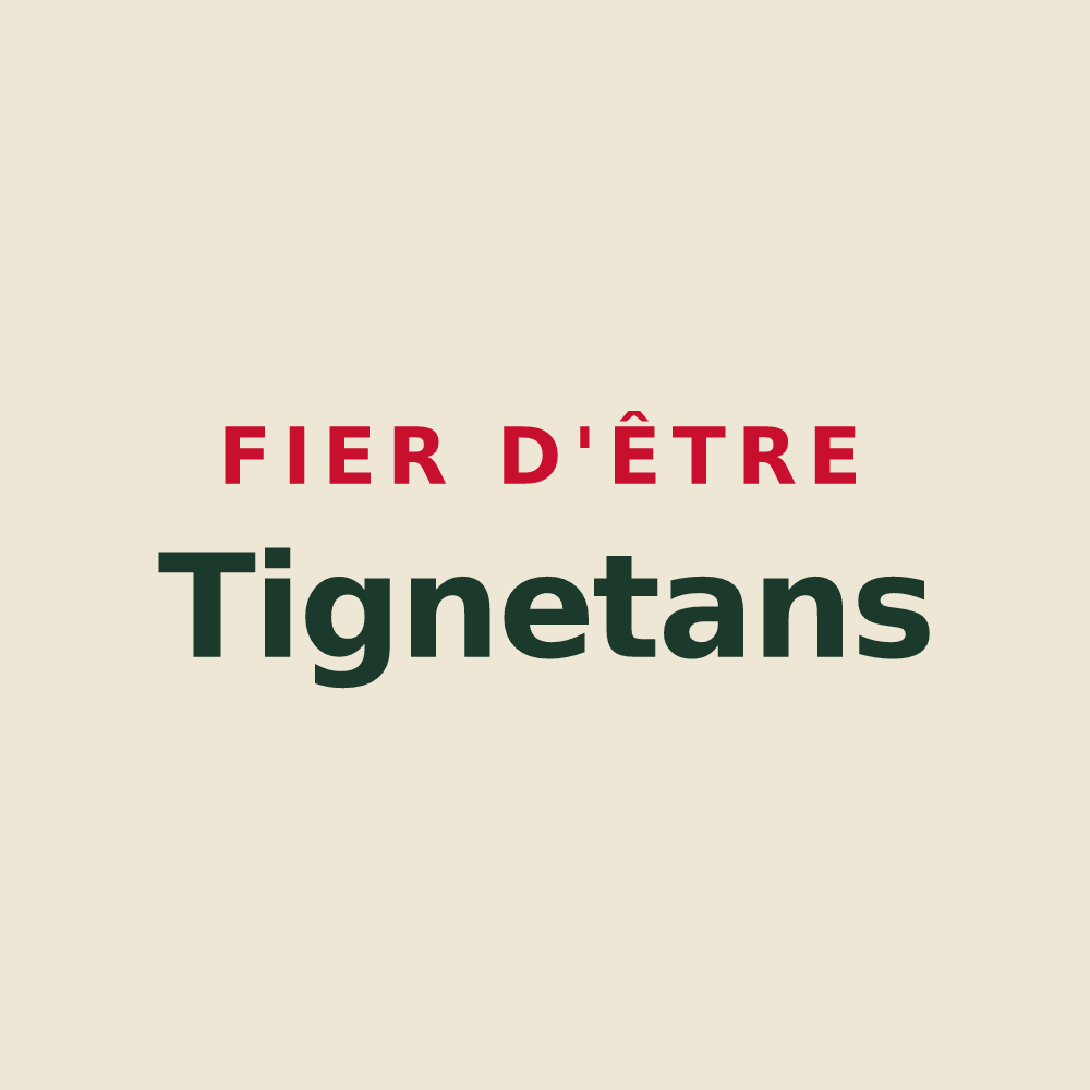 Tote bag « Fier d'être Tignetans » — design pour Le Tignet