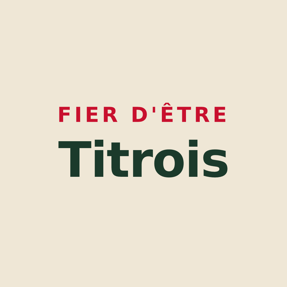 Tote bag « Fier d'être Titrois » — design pour Le Titre