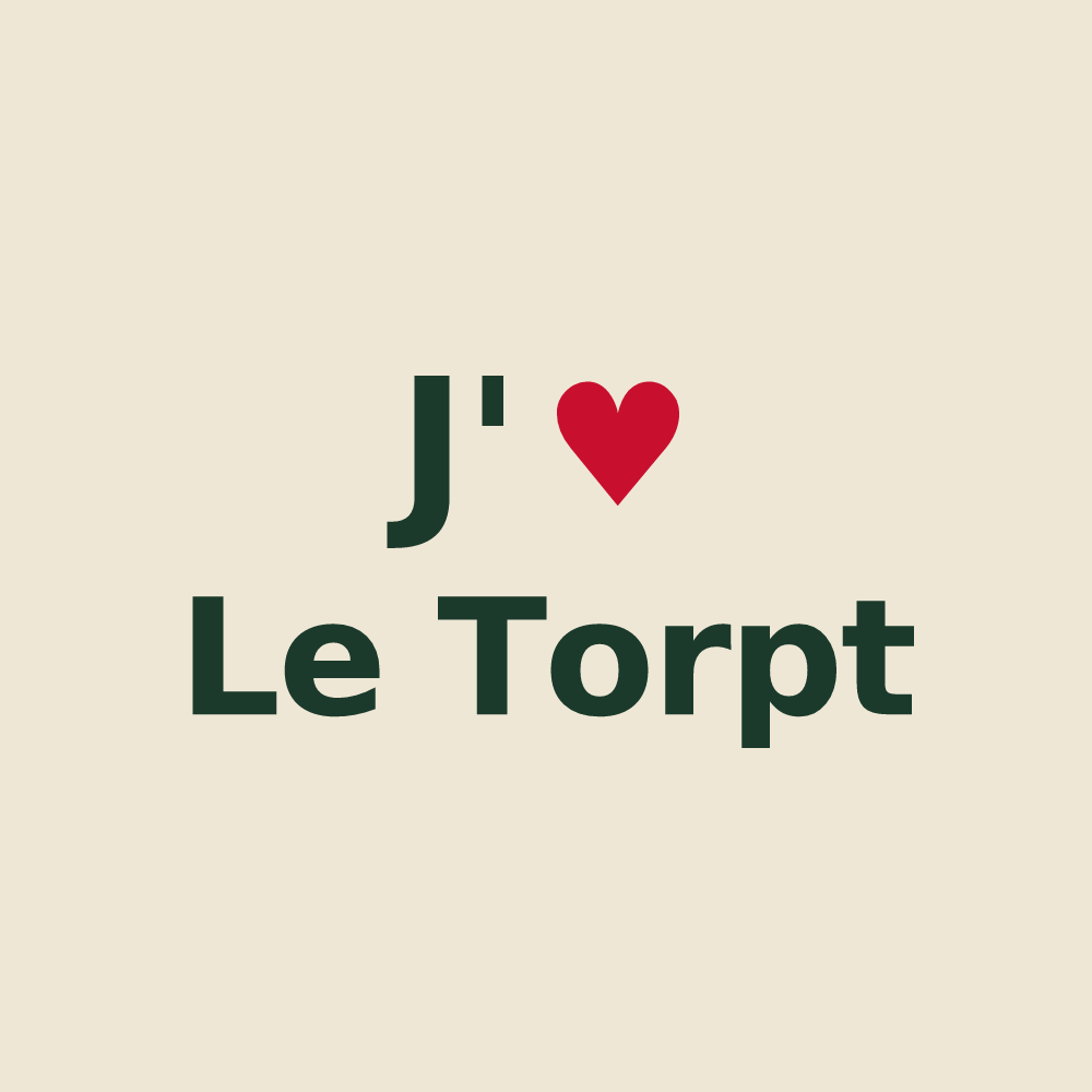 Tote bag personnalisé Le Torpt — design J'aime Le Torpt