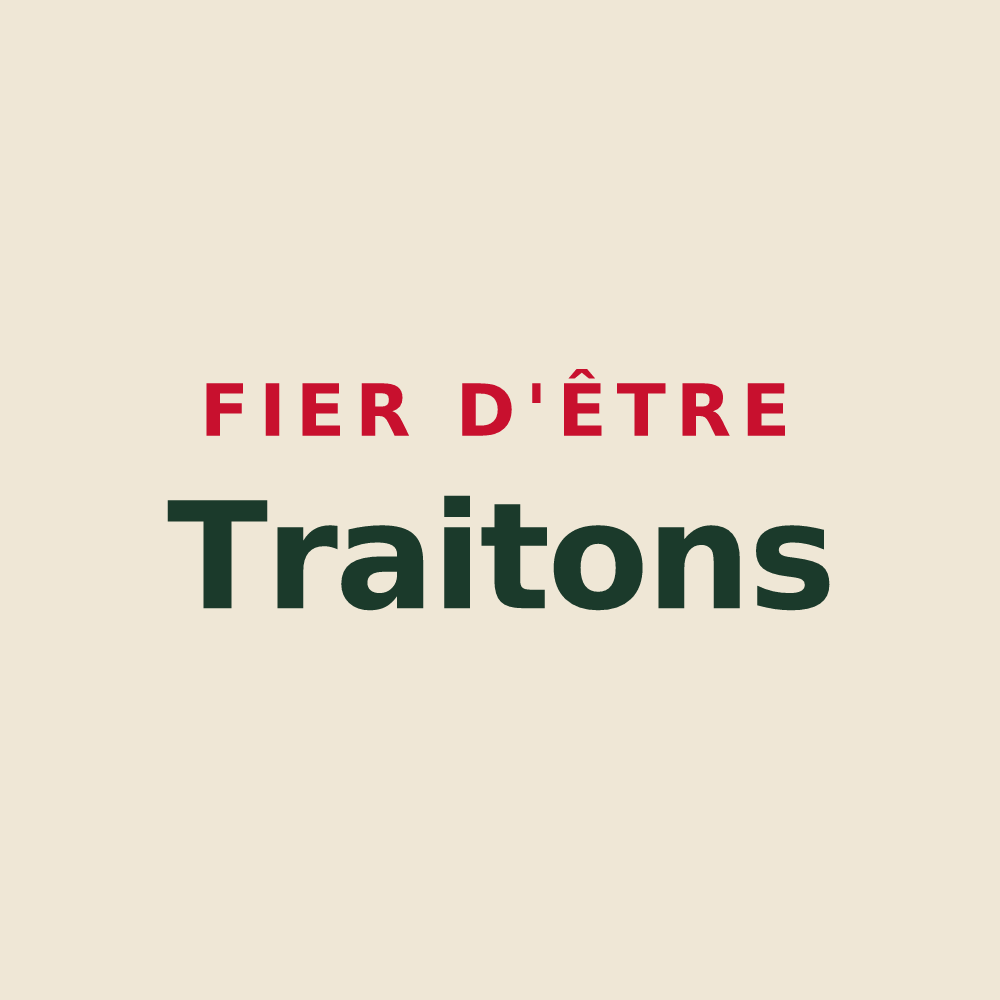 Tote bag « Fier d'être Traitons » — design pour Le Trait