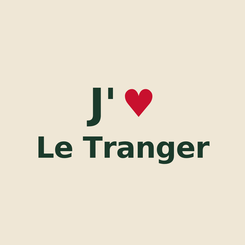Tote bag personnalisé Le Tranger — design J'aime Le Tranger