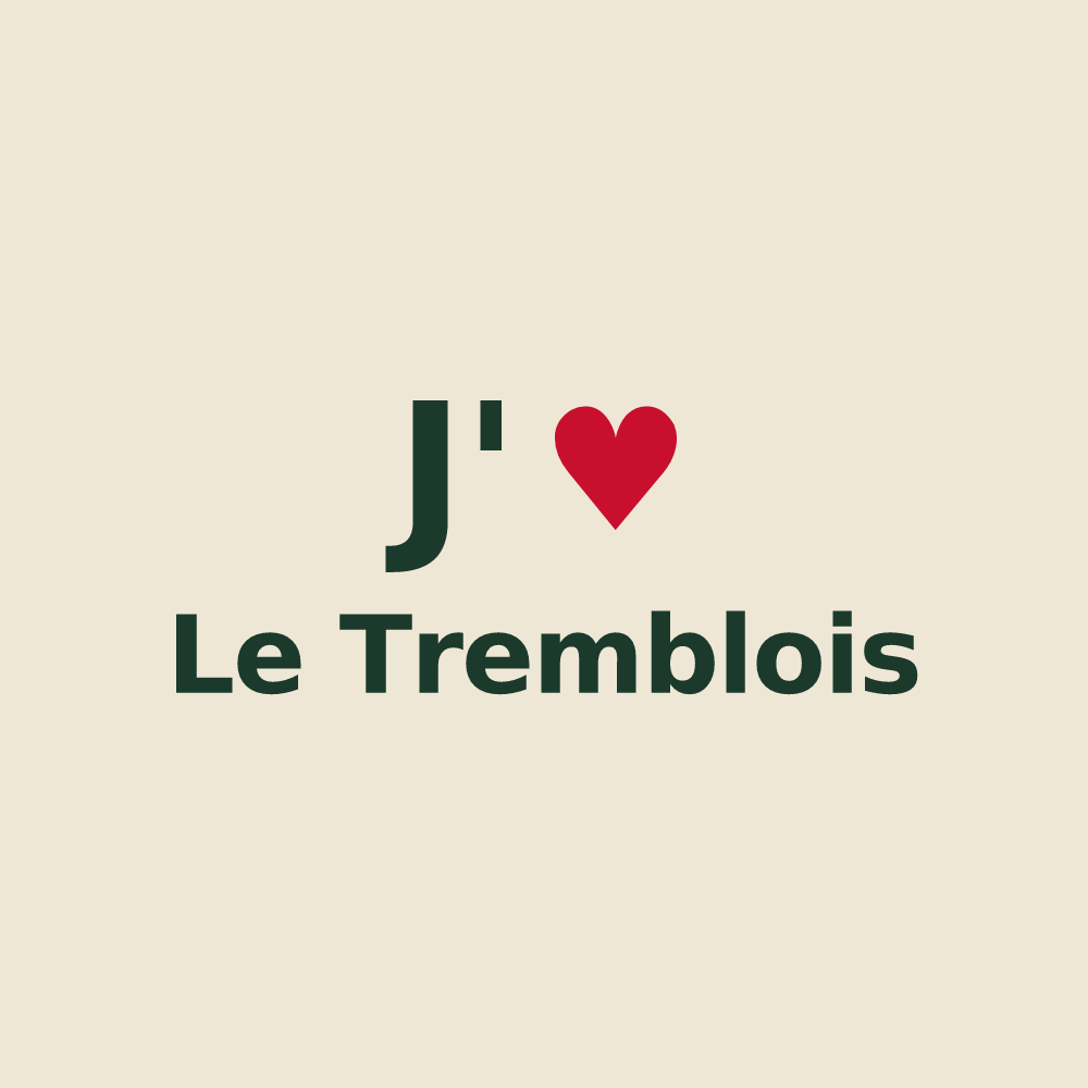 Tote bag personnalisé Le Tremblois — design J'aime Le Tremblois