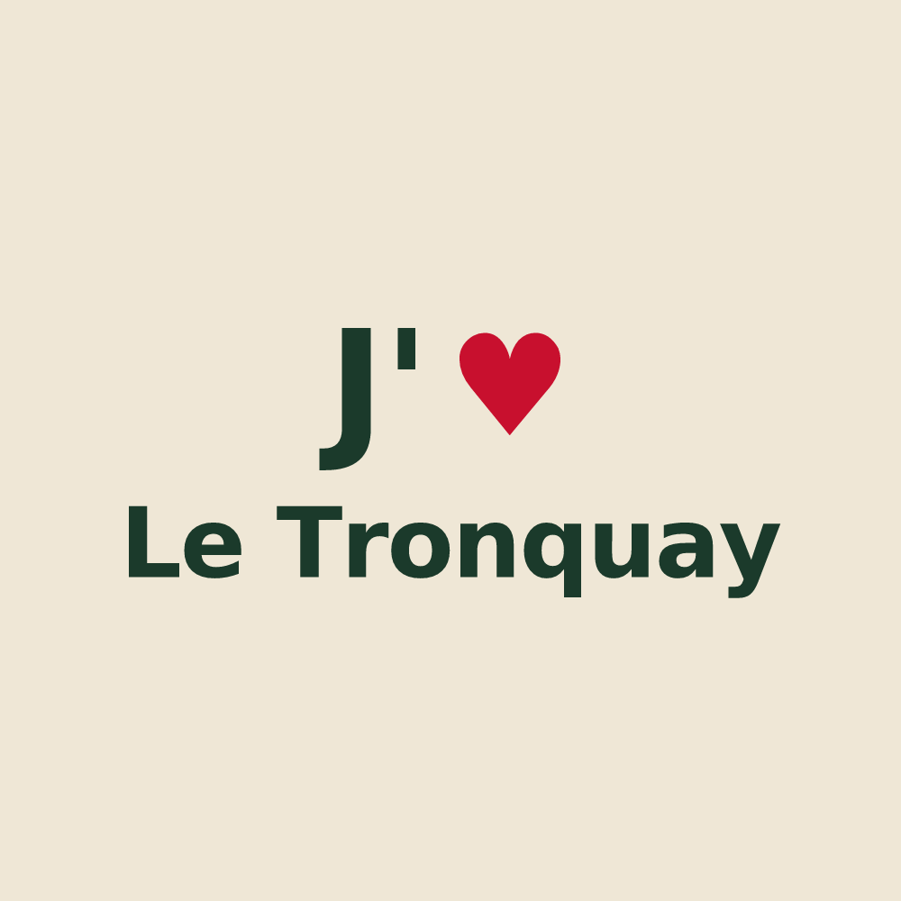 Tote bag personnalisé Le Tronquay — design J'aime Le Tronquay