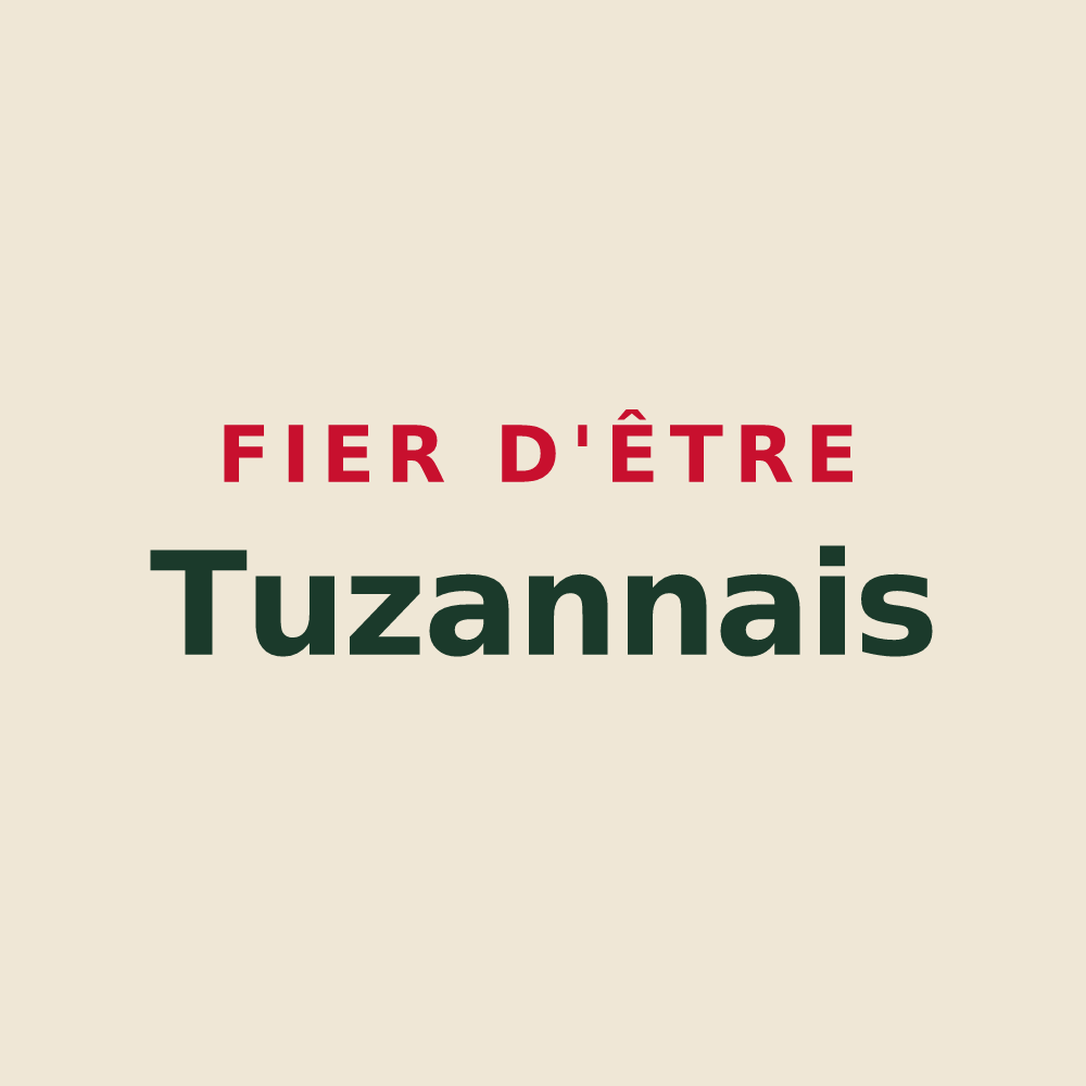 Tote bag « Fier d'être Tuzannais » — design pour Le Tuzan