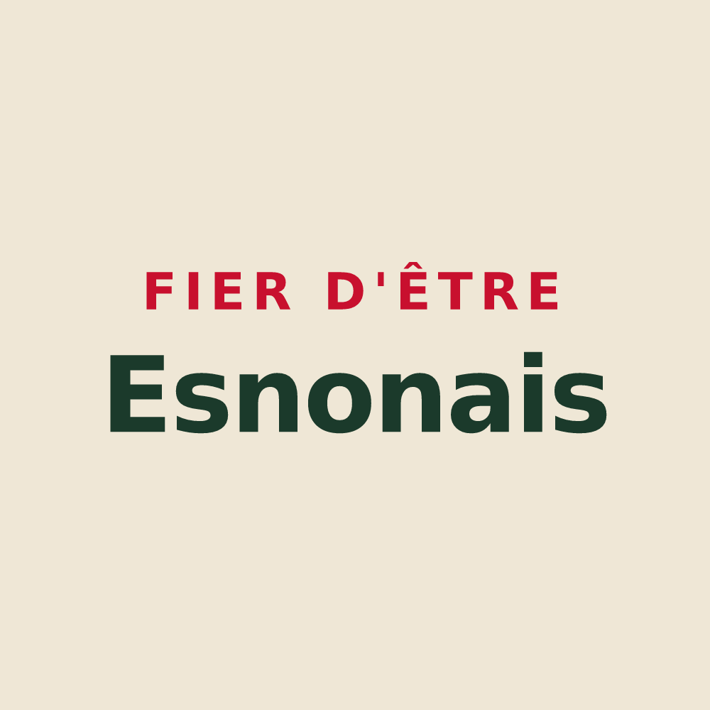Tote bag « Fier d'être Esnonais » — design pour Le Val-d'Esnoms