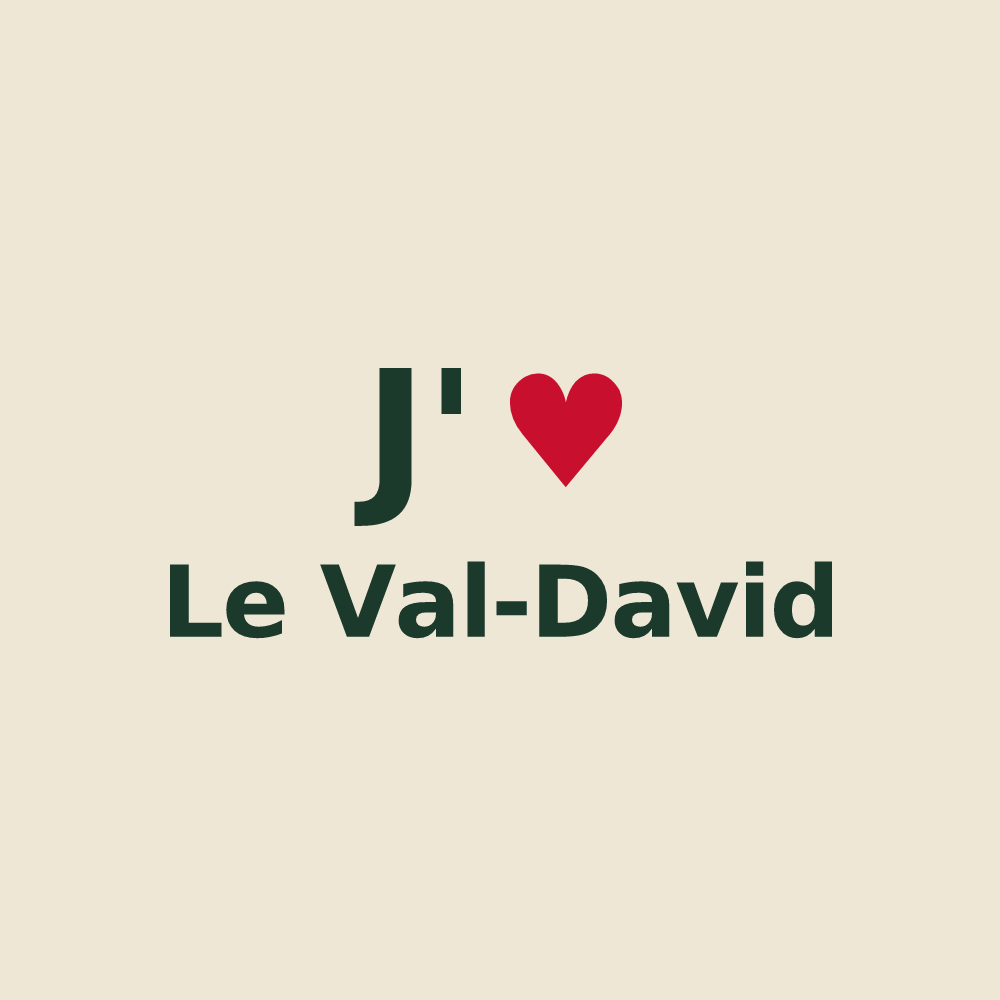 Tote bag personnalisé Le Val-David — design J'aime Le Val-David