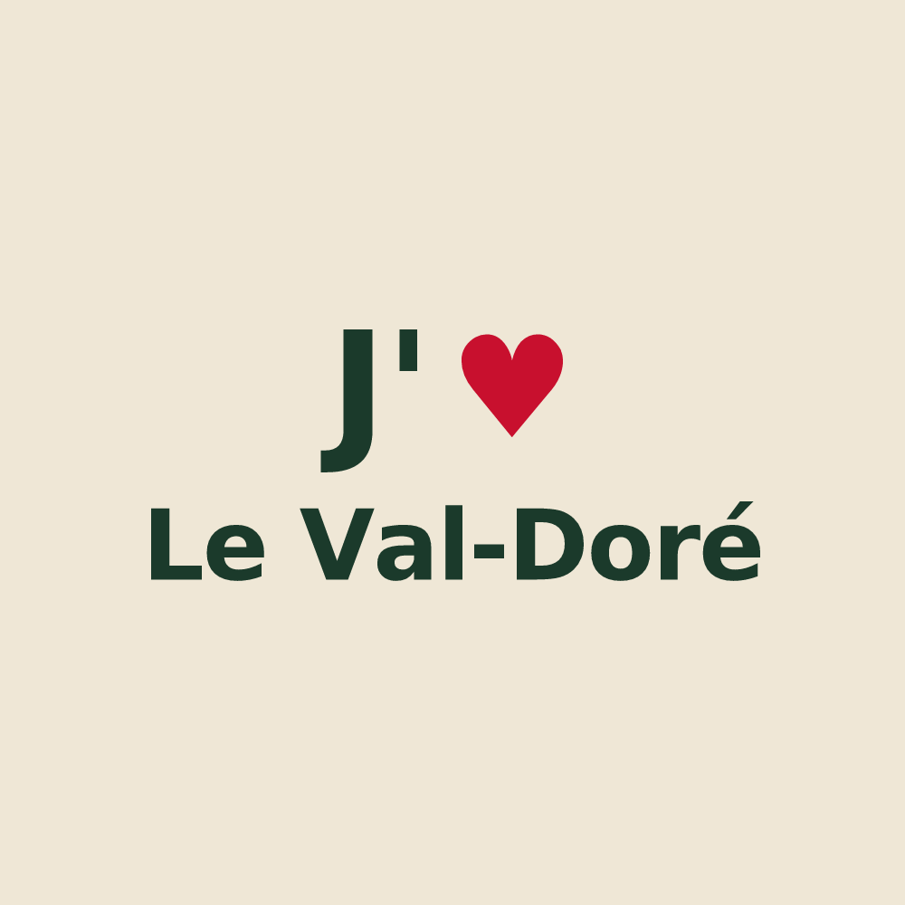 Tote bag personnalisé Le Val-Doré — design J'aime Le Val-Doré
