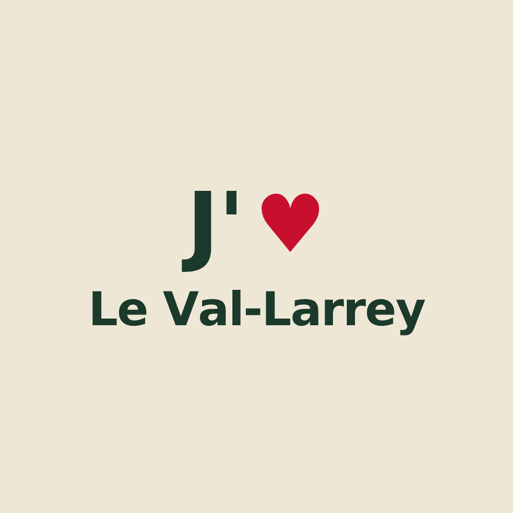 Tote bag personnalisé Le Val-Larrey — design J'aime Le Val-Larrey