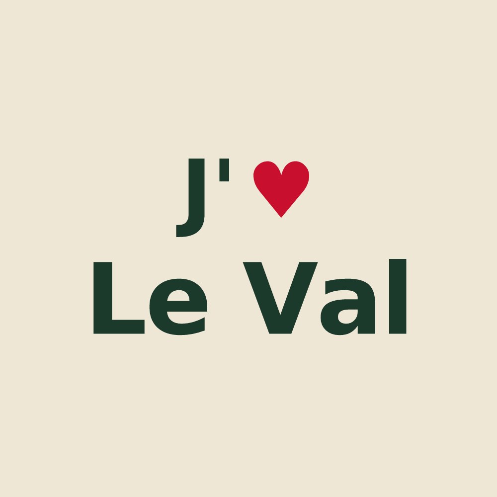 Tote bag personnalisé Le Val — design J'aime Le Val