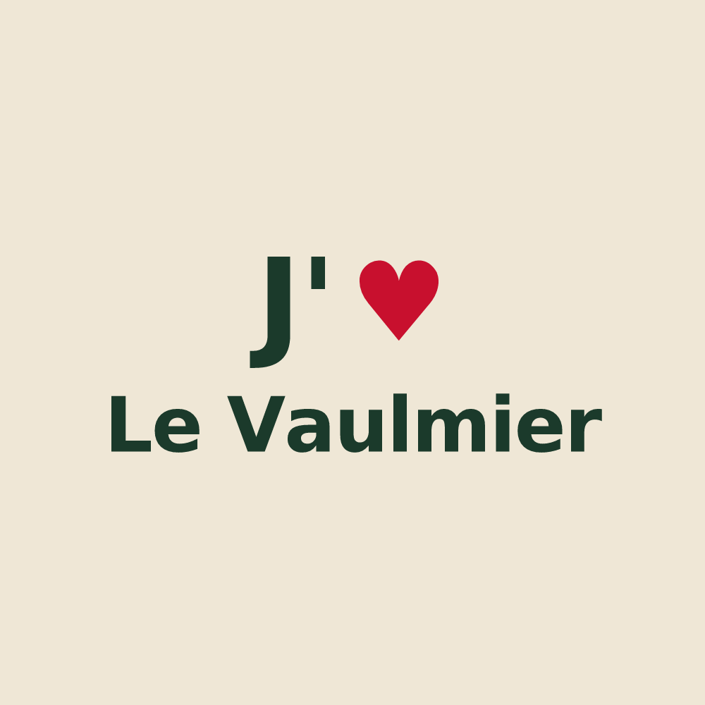 Tote bag personnalisé Le Vaulmier — design J'aime Le Vaulmier