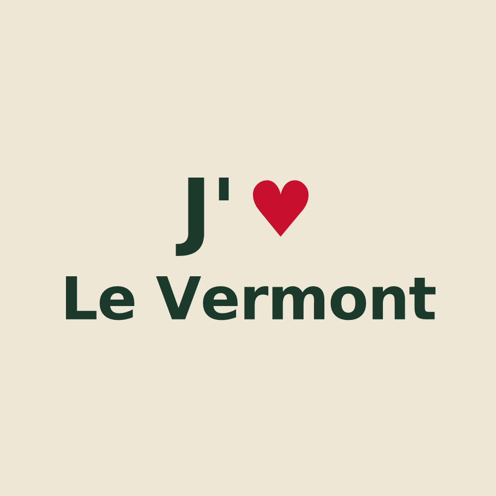 Tote bag personnalisé Le Vermont — design J'aime Le Vermont