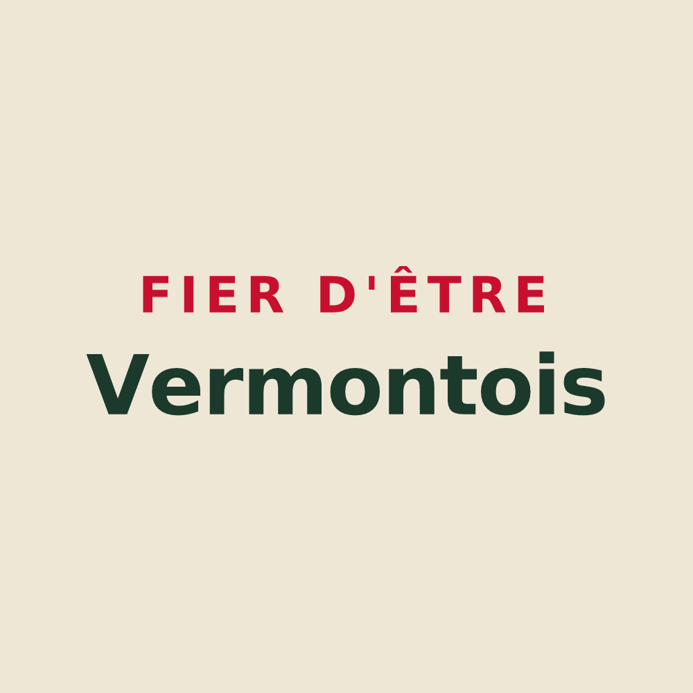 Tote bag « Fier d'être Vermontois » — design pour Le Vermont
