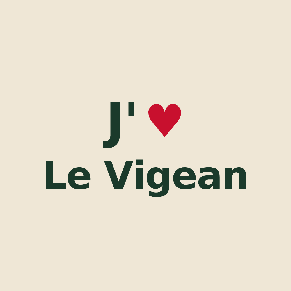 Tote bag personnalisé Le Vigean — design J'aime Le Vigean
