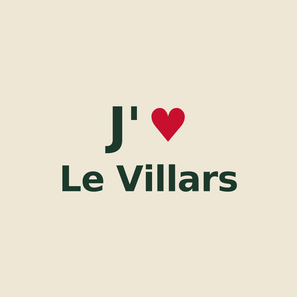 Tote bag personnalisé Le Villars — design J'aime Le Villars
