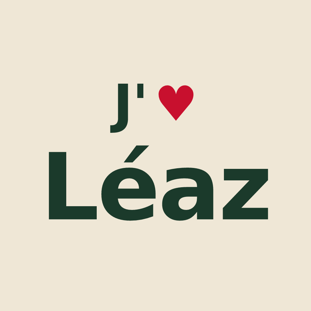 Tote bag personnalisé Léaz — design J'aime Léaz