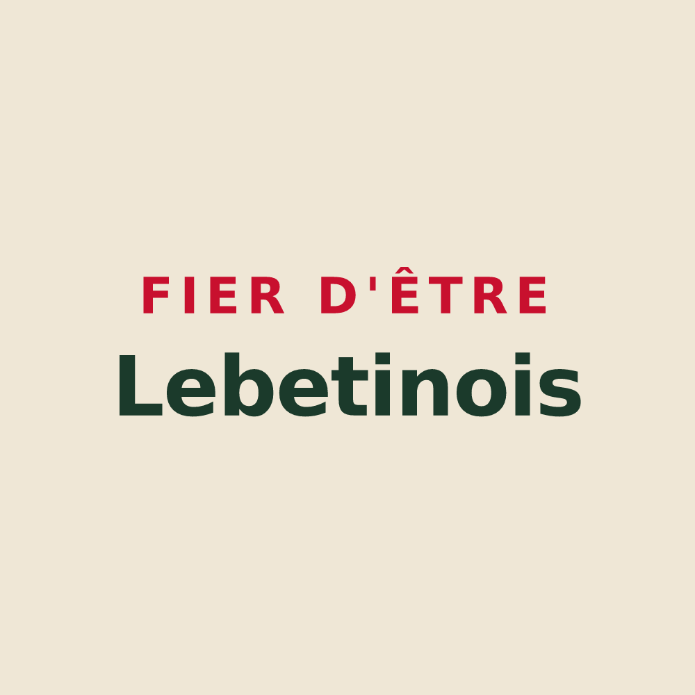 Tote bag « Fier d'être Lebetinois » — design pour Lebetain