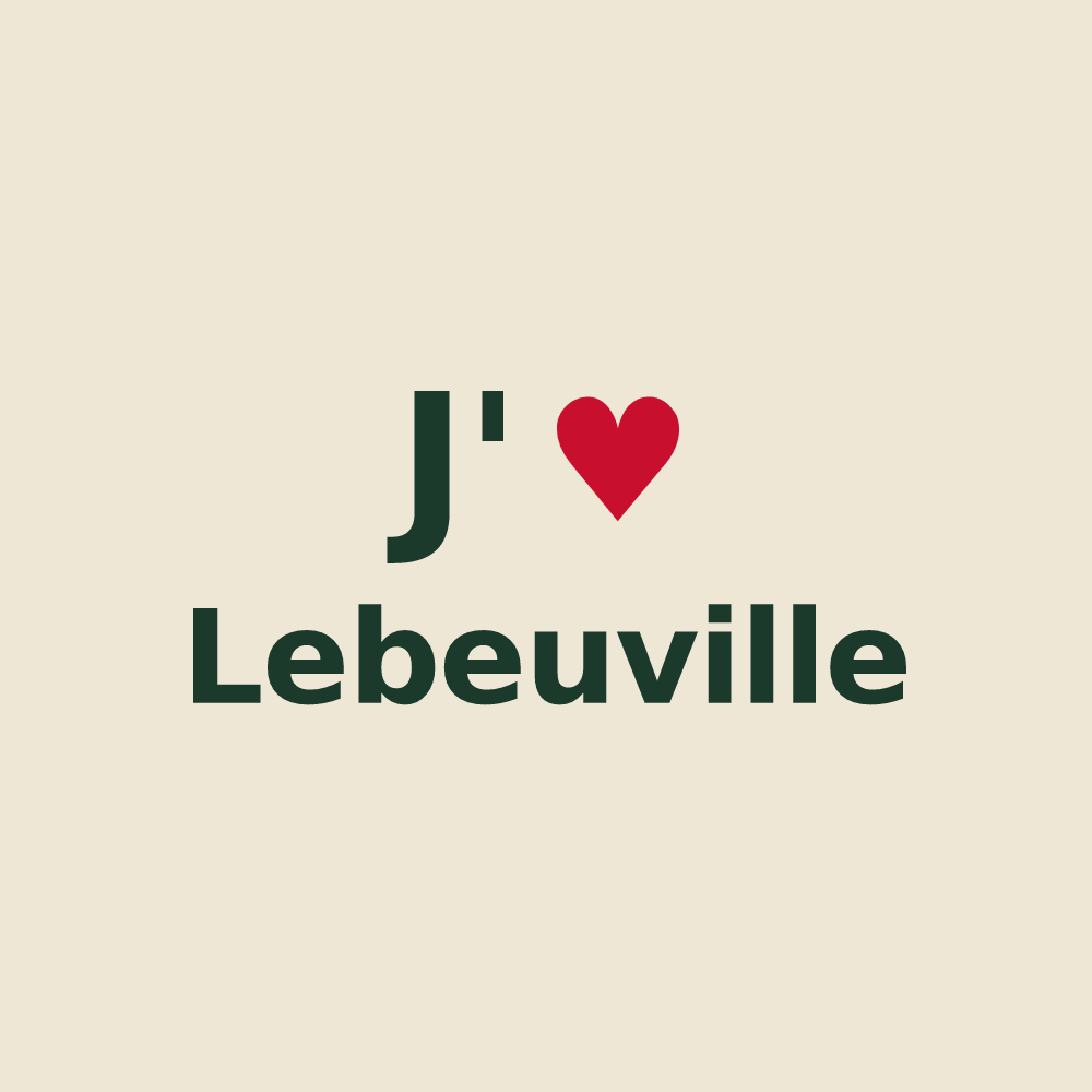 Tote bag personnalisé Lebeuville — design J'aime Lebeuville