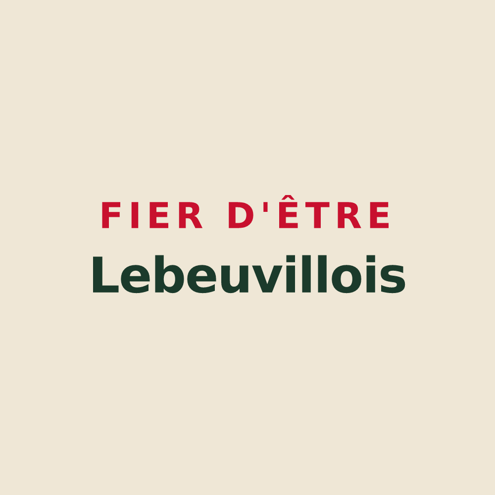 Tote bag « Fier d'être Lebeuvillois » — design pour Lebeuville