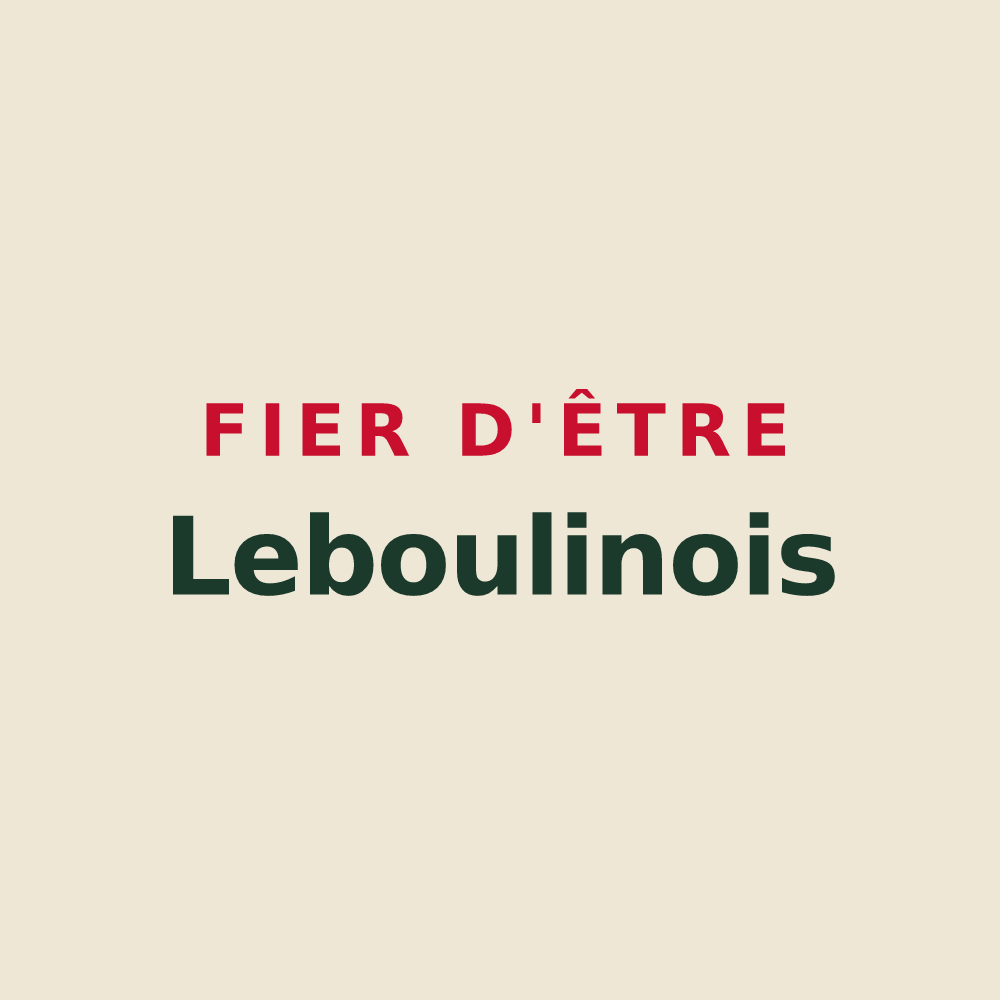 Tote bag « Fier d'être Leboulinois » — design pour Leboulin