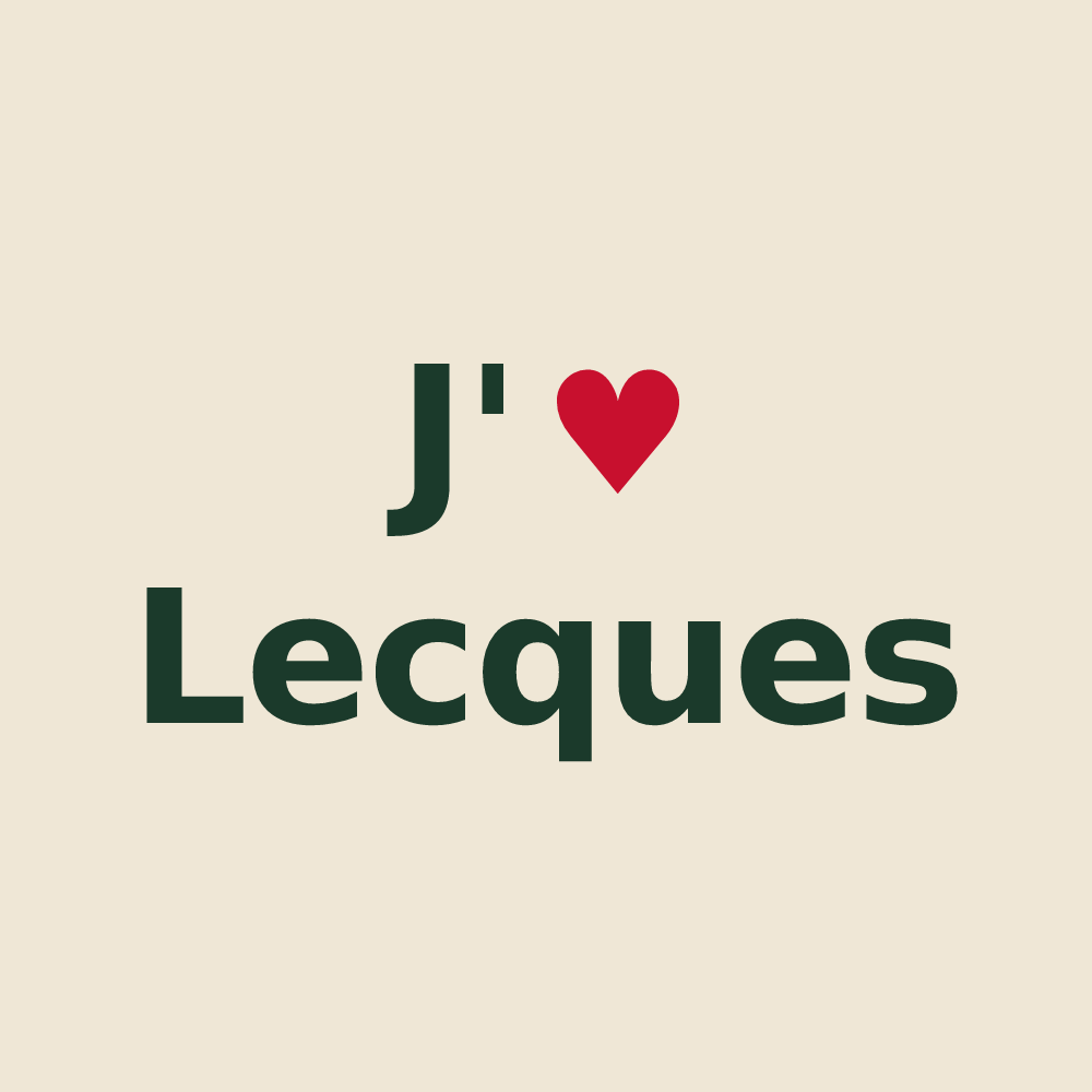 Tote bag personnalisé Lecques — design J'aime Lecques