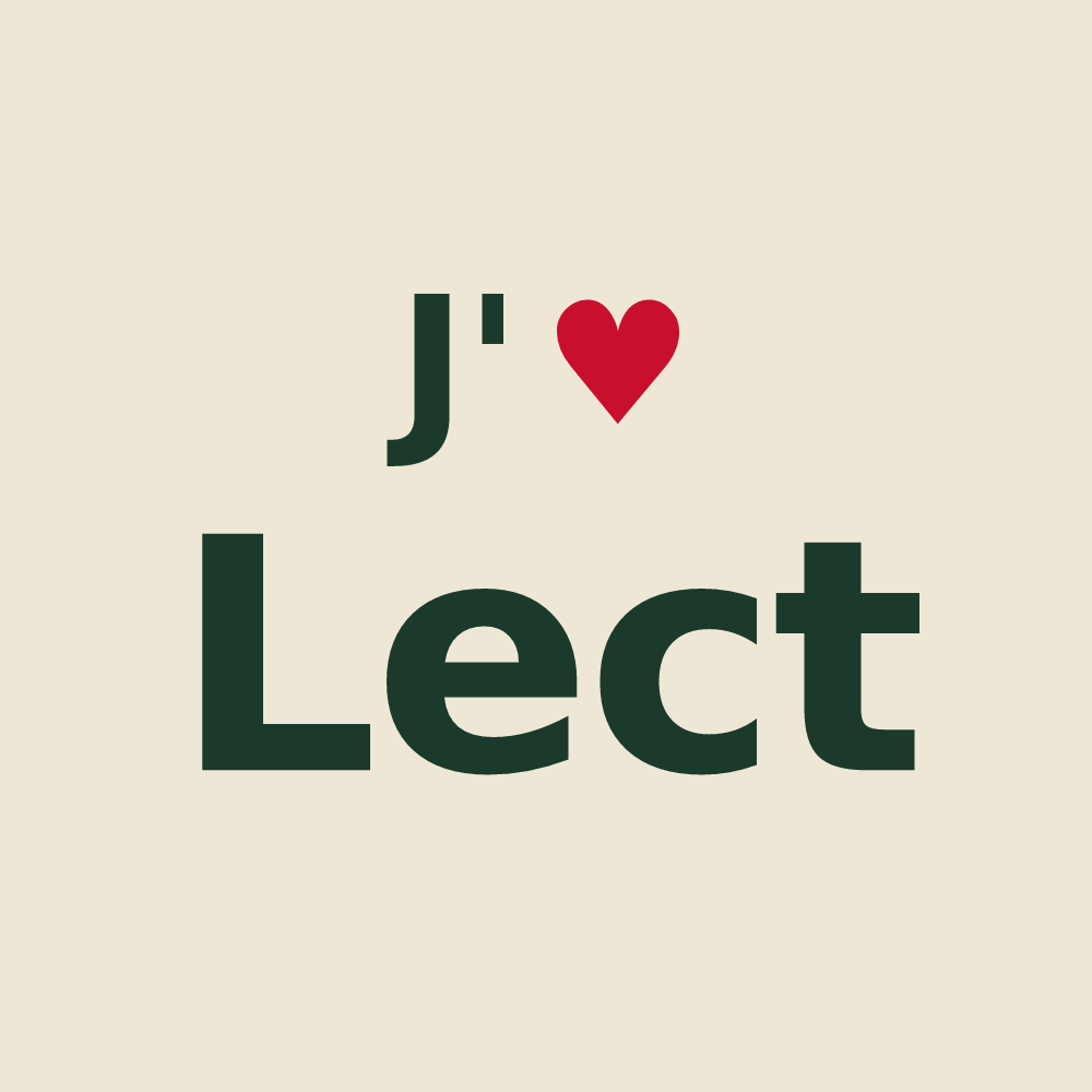Tote bag personnalisé Lect — design J'aime Lect