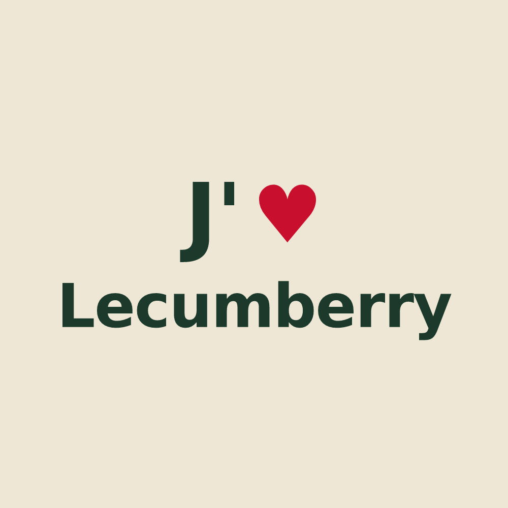 Tote bag personnalisé Lecumberry — design J'aime Lecumberry