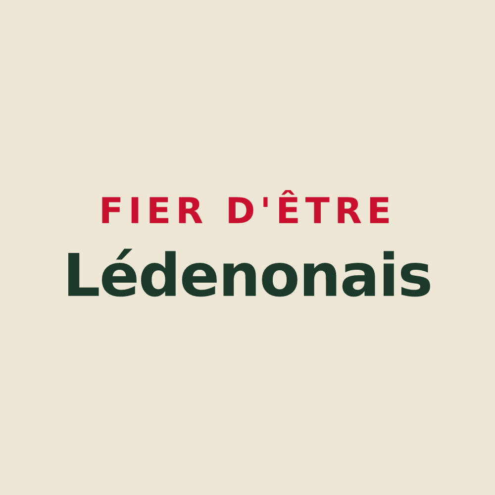 Tote bag « Fier d'être Lédenonais » — design pour Lédenon