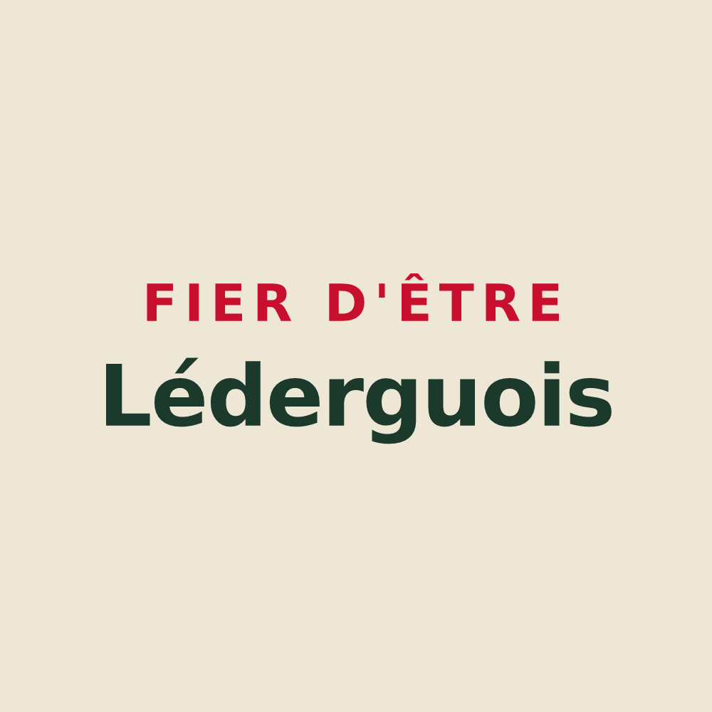 Tote bag « Fier d'être Léderguois » — design pour Lédergues