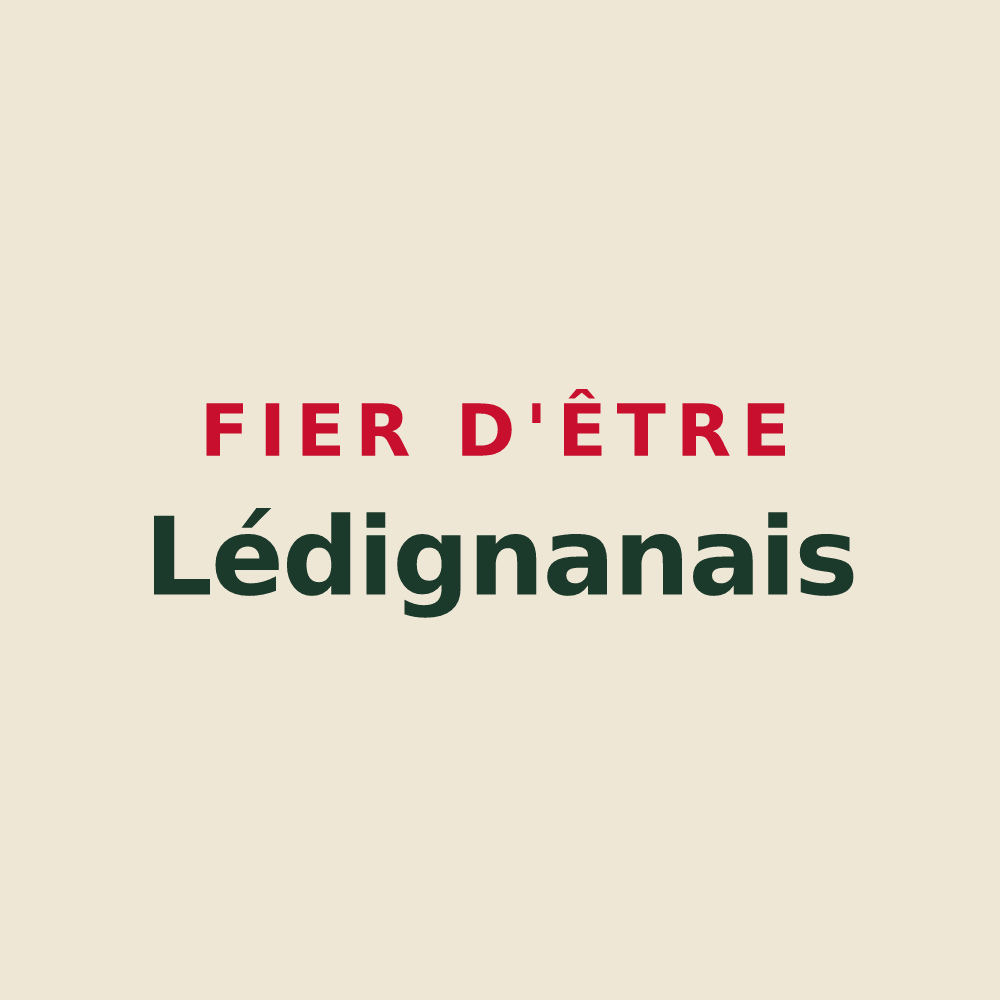 Tote bag « Fier d'être Lédignanais » — design pour Lédignan