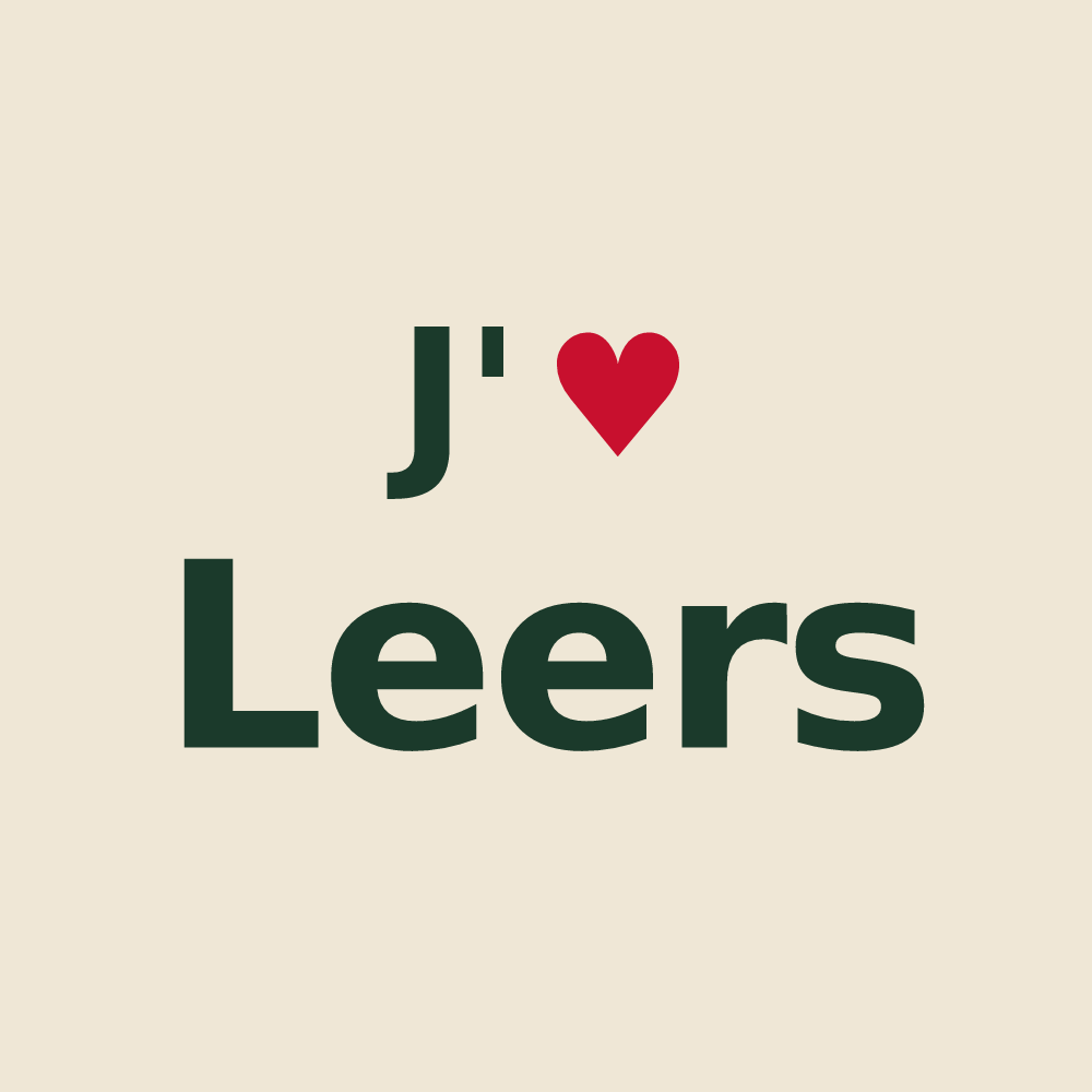 Tote bag personnalisé Leers — design J'aime Leers