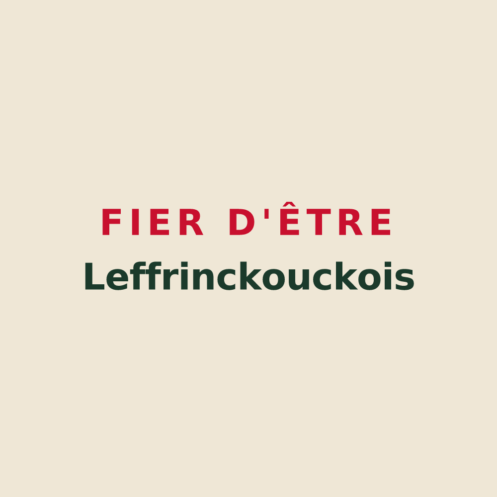 Tote bag « Fier d'être Leffrinckouckois » — design pour Leffrinckoucke
