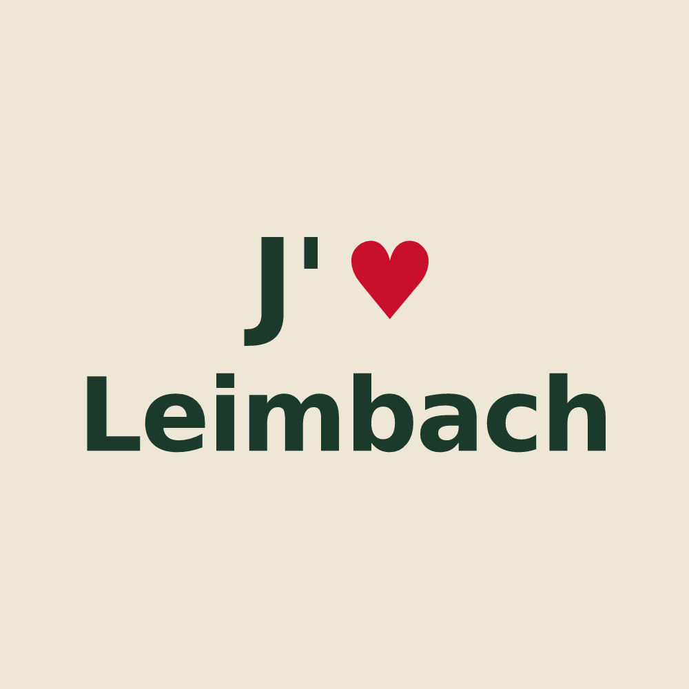 Tote bag personnalisé Leimbach — design J'aime Leimbach