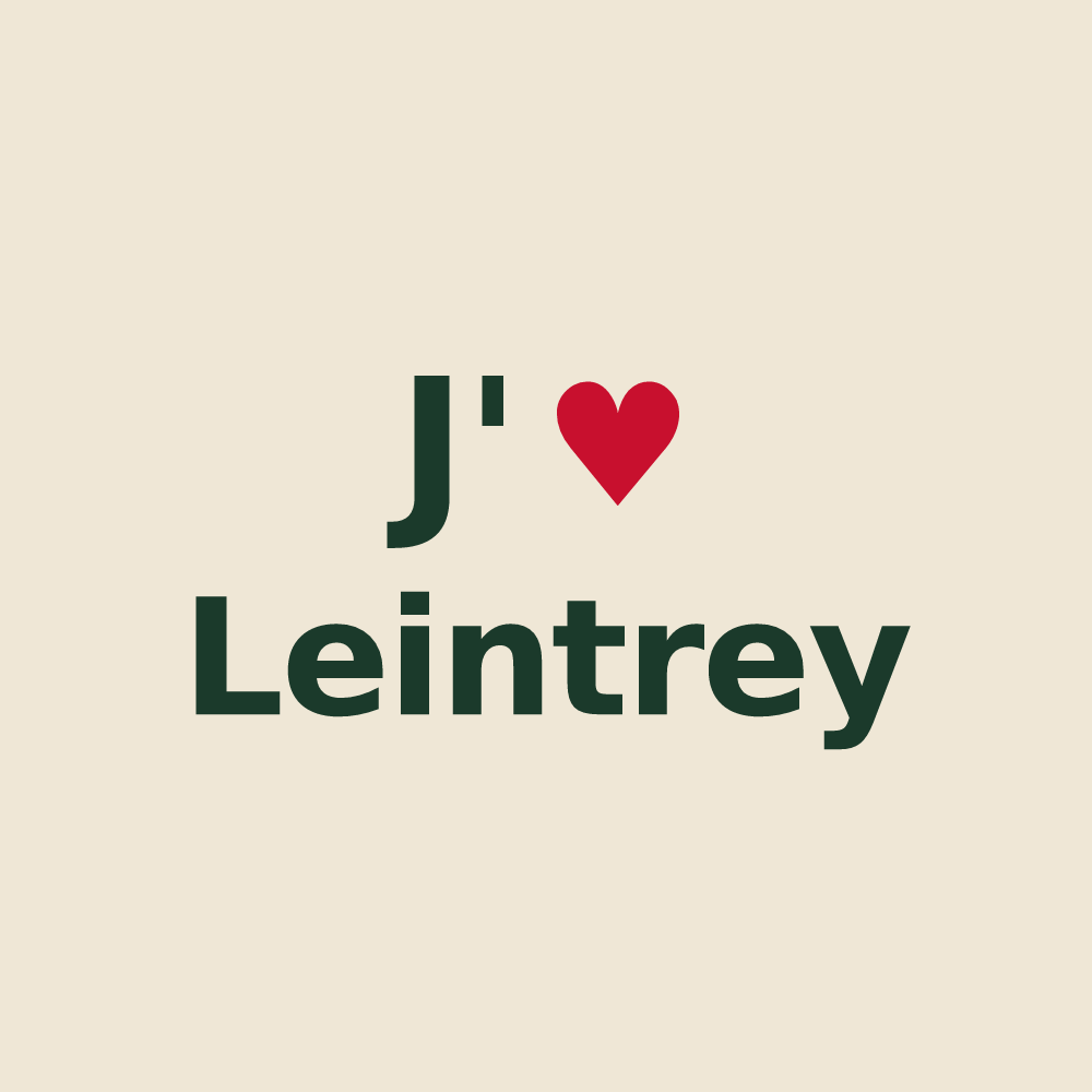 Tote bag personnalisé Leintrey — design J'aime Leintrey