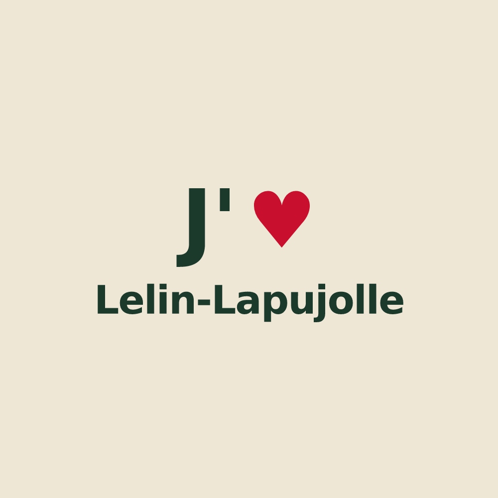 Tote bag personnalisé Lelin-Lapujolle — design J'aime Lelin-Lapujolle