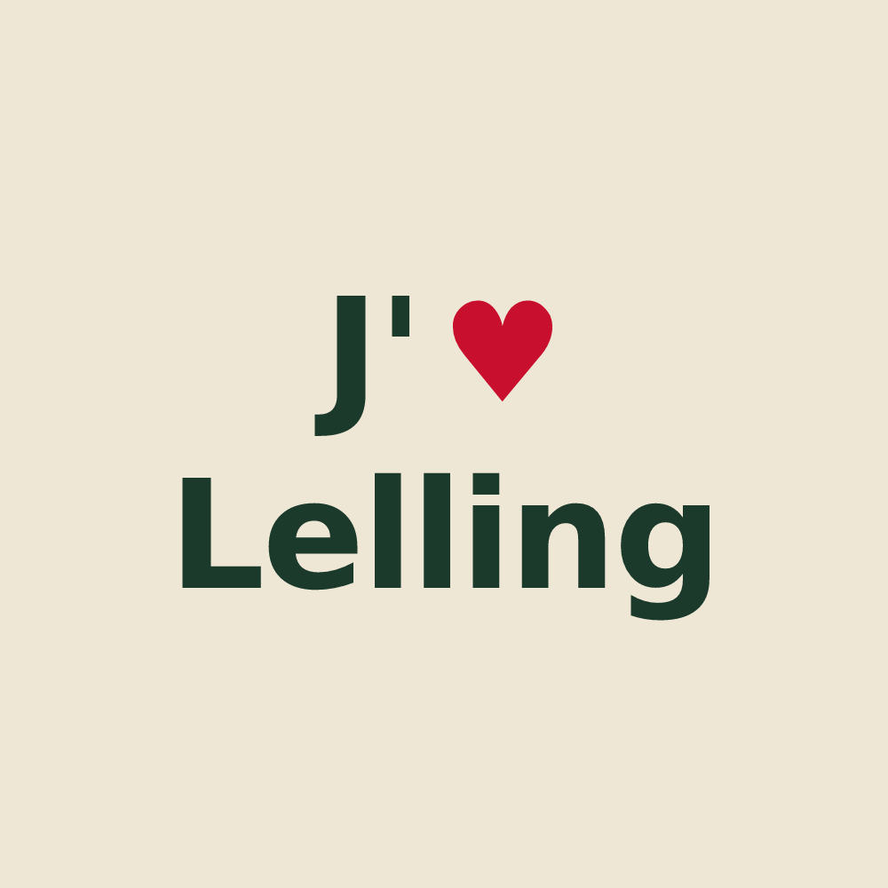 Tote bag personnalisé Lelling — design J'aime Lelling
