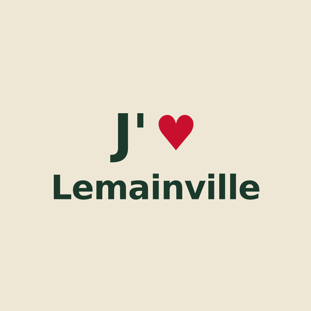 Tote bag personnalisé Lemainville — design J'aime Lemainville