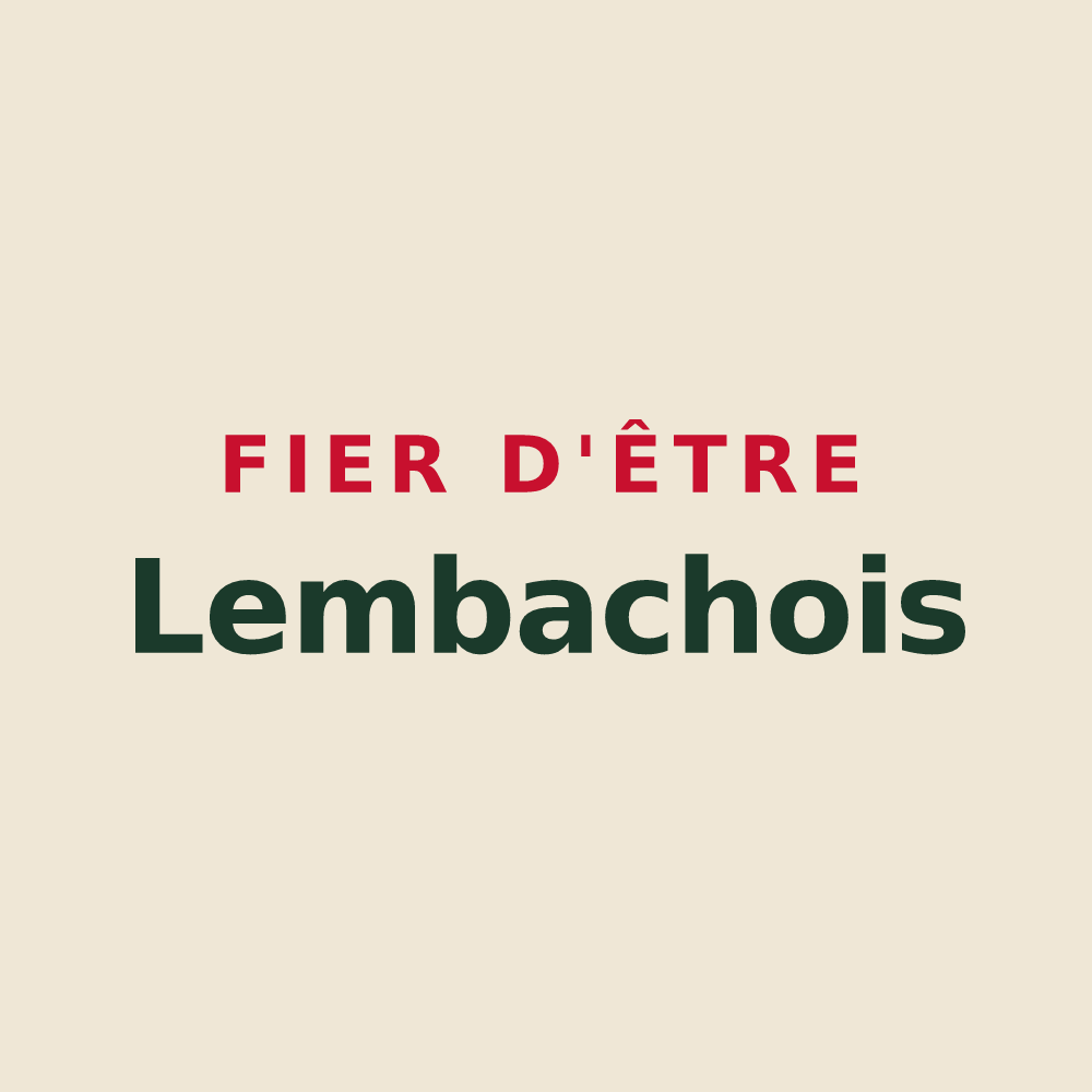 Tote bag « Fier d'être Lembachois » — design pour Lembach