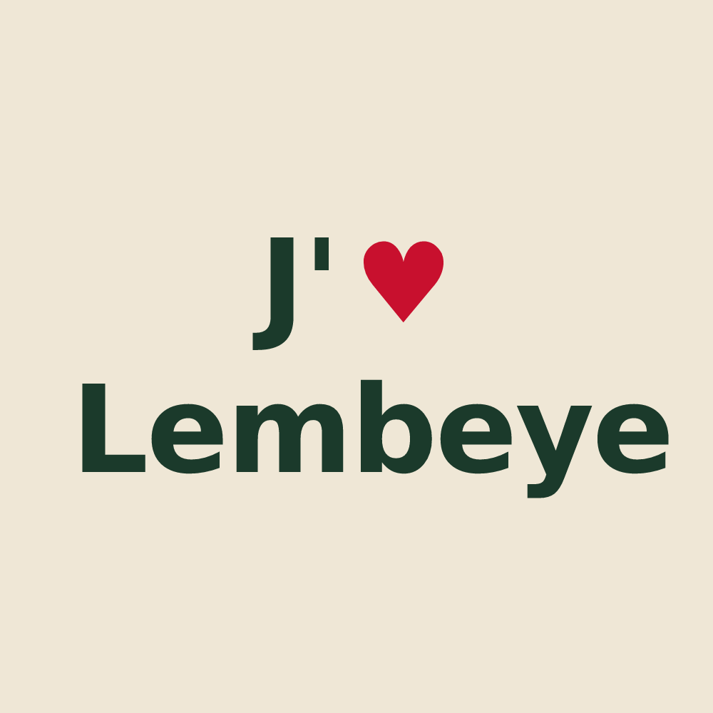 Tote bag personnalisé Lembeye — design J'aime Lembeye