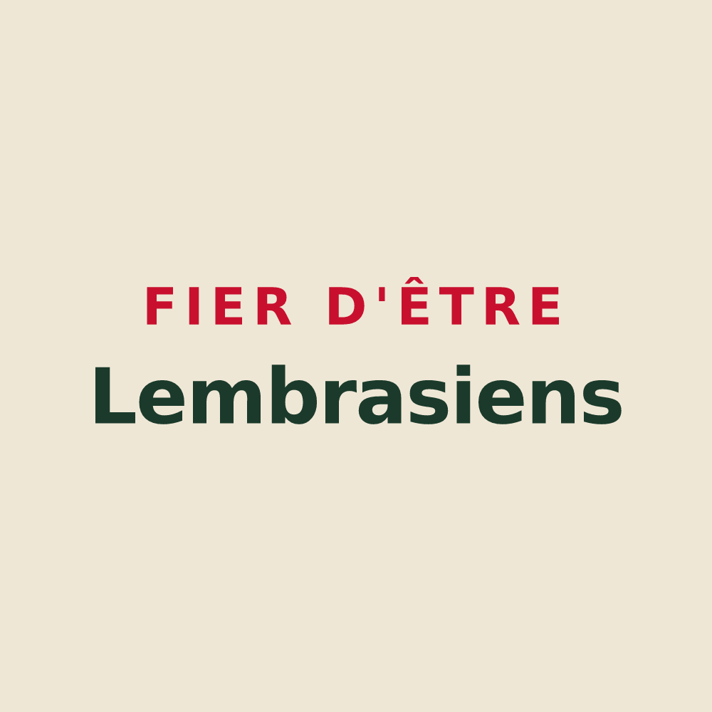Tote bag « Fier d'être Lembrasiens » — design pour Lembras