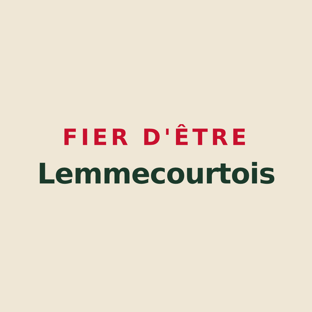 Tote bag « Fier d'être Lemmecourtois » — design pour Lemmecourt