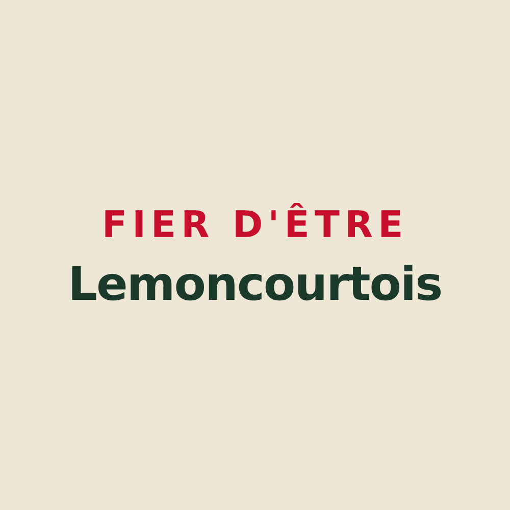 Tote bag « Fier d'être Lemoncourtois » — design pour Lemoncourt
