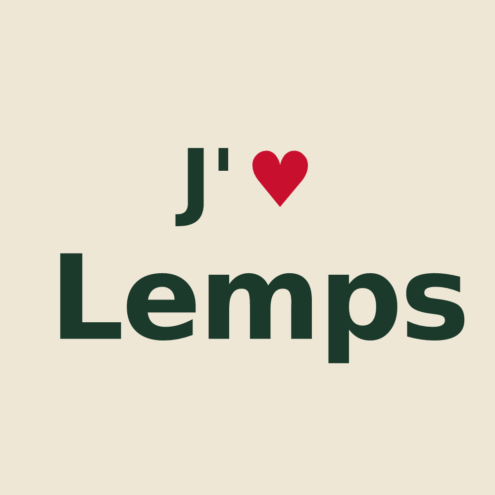 Tote bag personnalisé Lemps — design J'aime Lemps