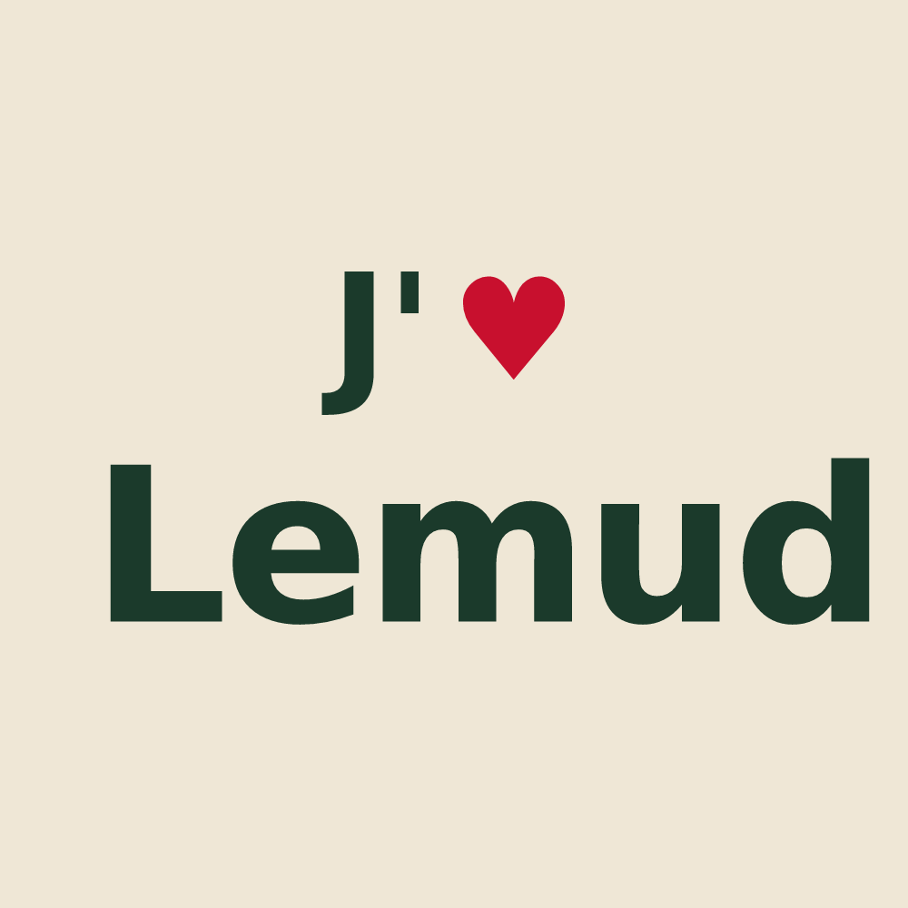 Tote bag personnalisé Lemud — design J'aime Lemud