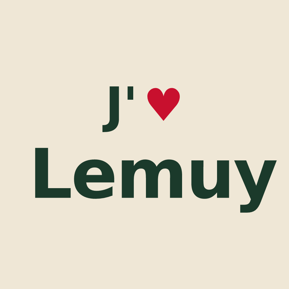 Tote bag personnalisé Lemuy — design J'aime Lemuy