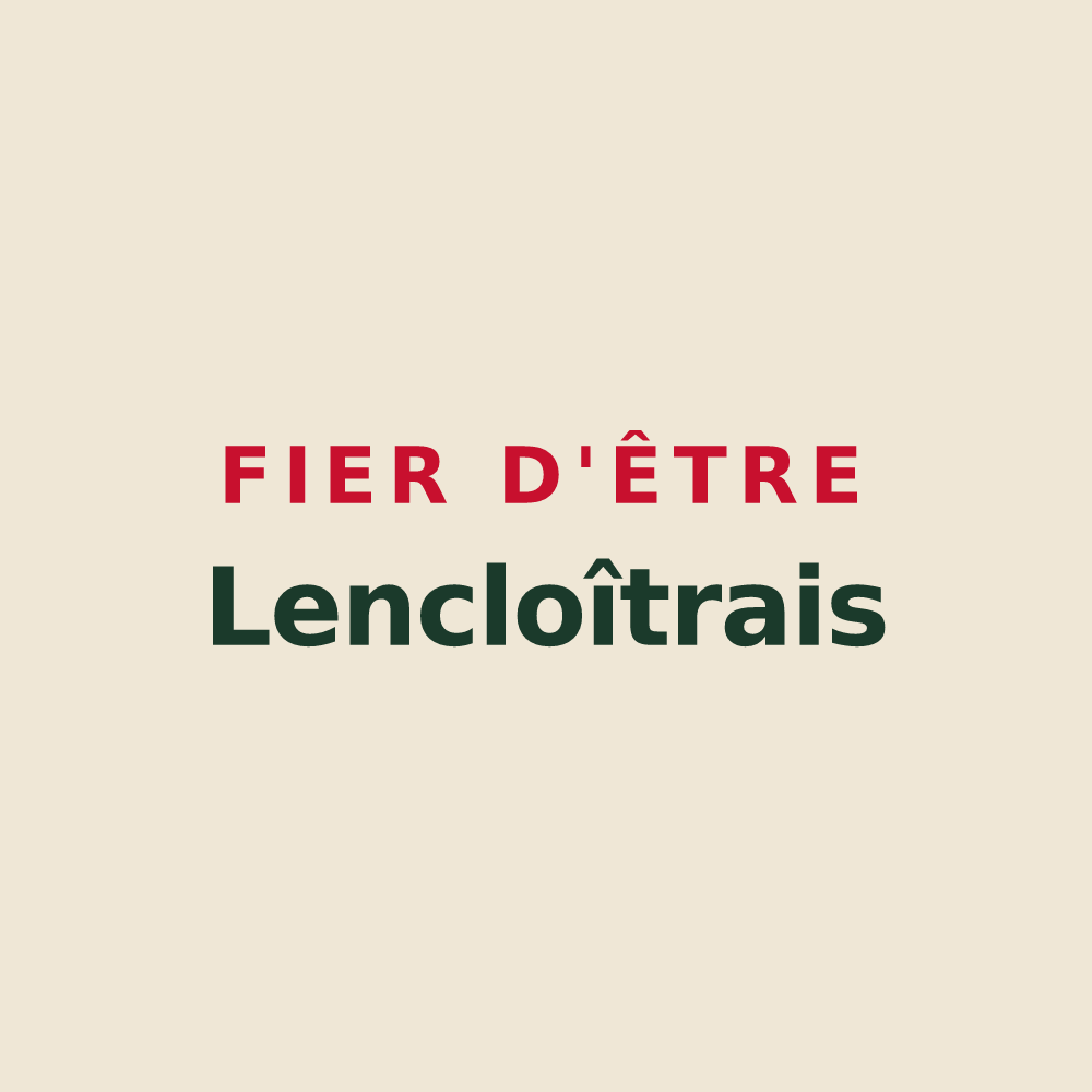 Tote bag « Fier d'être Lencloîtrais » — design pour Lencloître